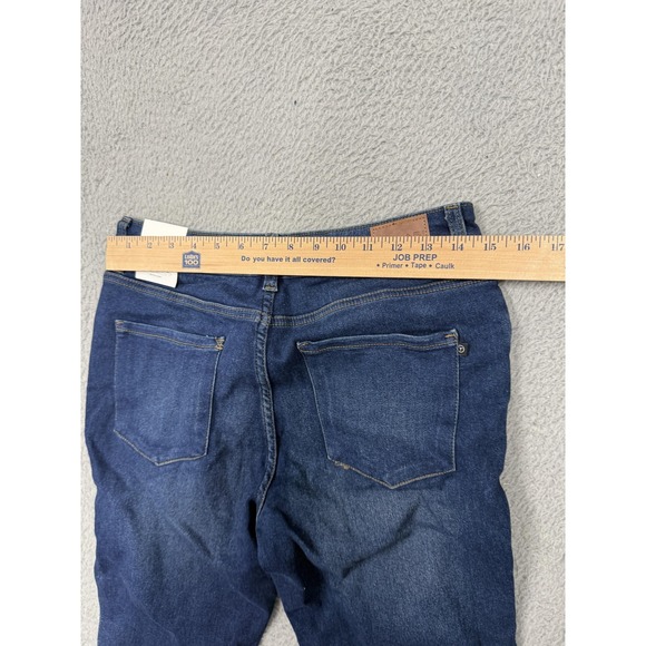 Tahari Kelly Jeans Womens 10 Blue Matoury Wash Mid Rise Skinny Stretch Denim - Picture 10 of 15
